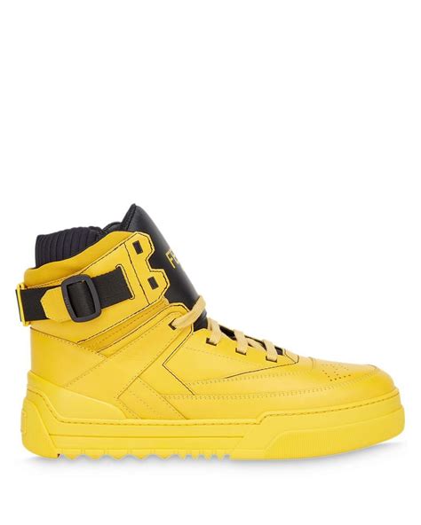 fendi yellow shoes|fendi white sneakers.